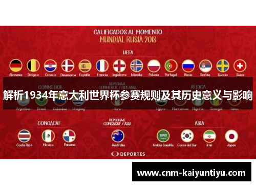 解析1934年意大利世界杯参赛规则及其历史意义与影响